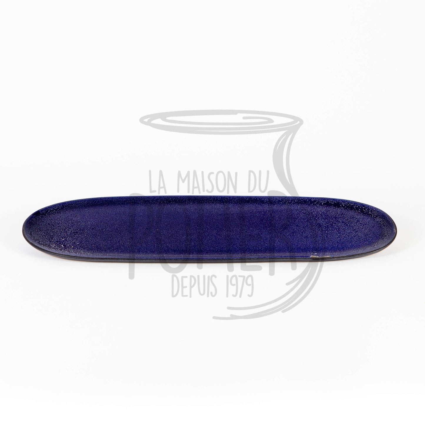 Plateau long couleur bleue