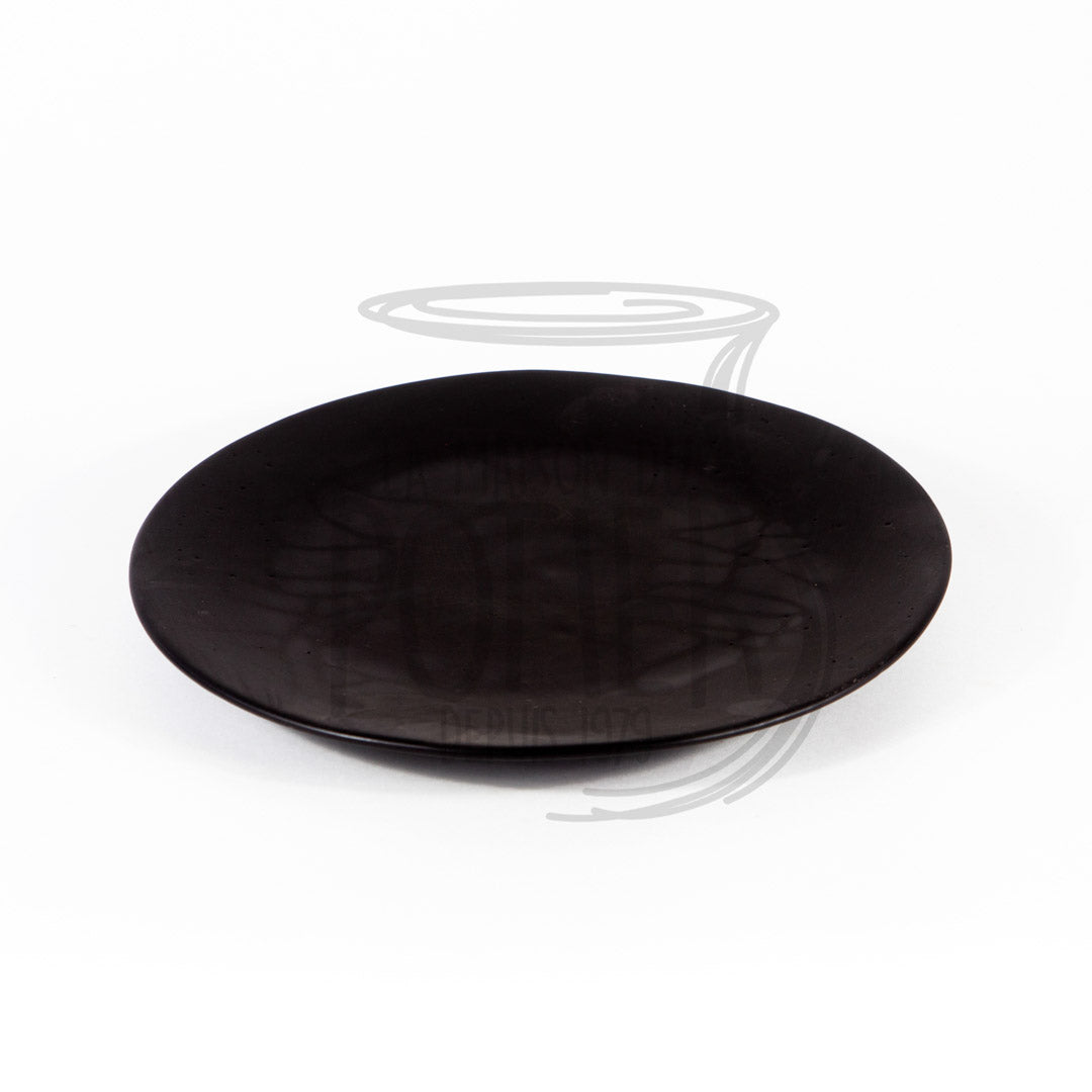 Assiette noire mat model 5